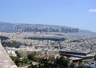 View over Athens from Acropolis